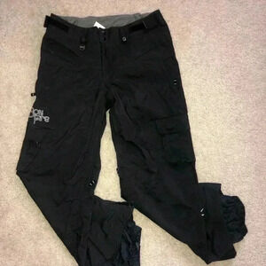 Bonfire Snowboarding Company Ski Pants Women’s Medium Black Fusion Series
